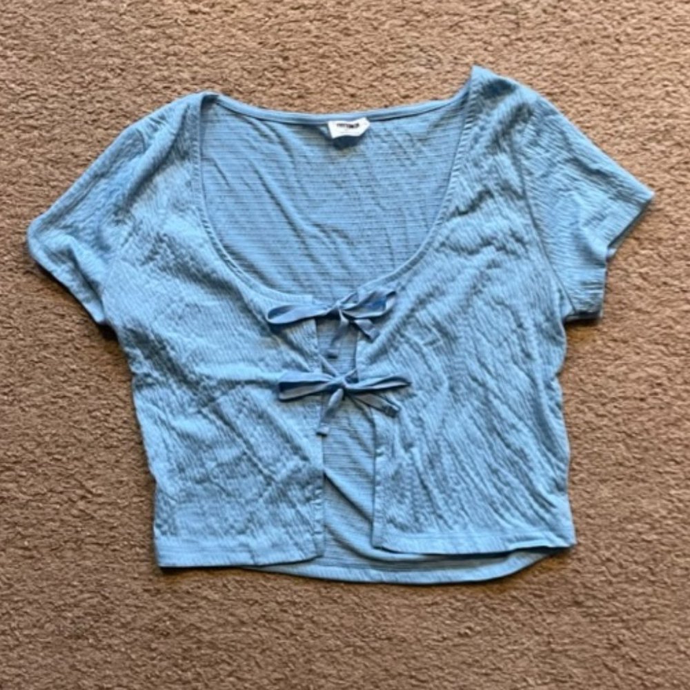 Front Tied Crop Top